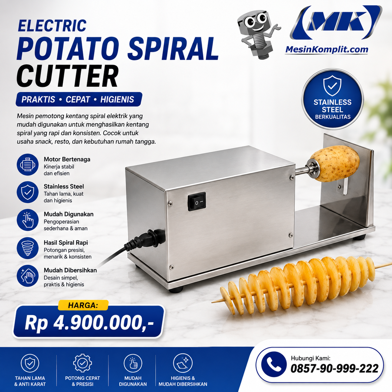 Mesin Kentang Spiral...